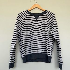 Lucky Brand Cozy Striped Crewneck Fleece Sweater